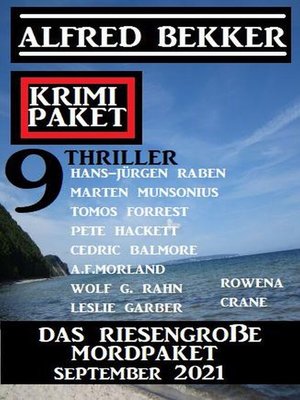 cover image of Das riesengroße Mordpaket September 2021